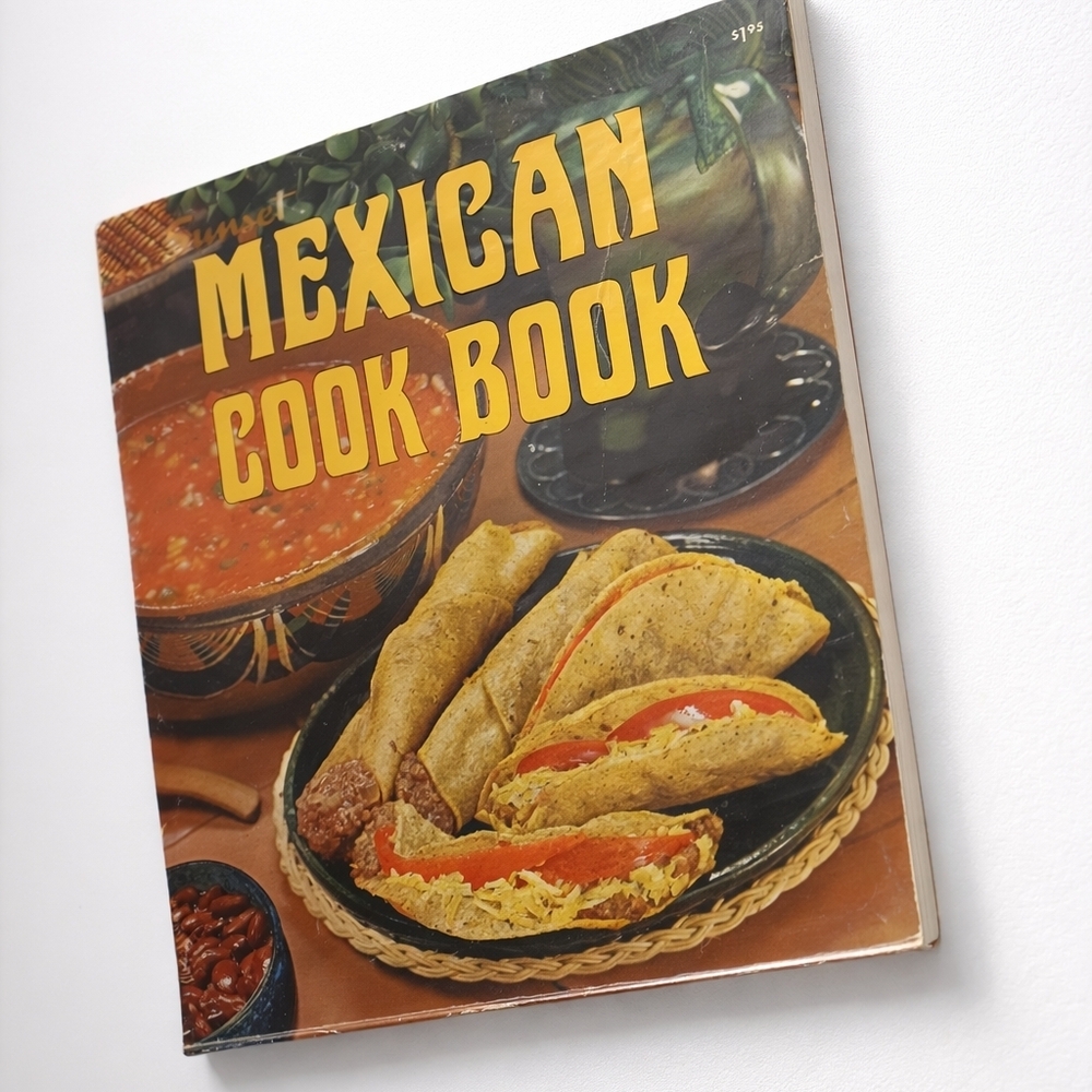 Vintage Sunset Mexican Cook Book 1969 | Handwritten Notes & 1970s Newspaper Clip
